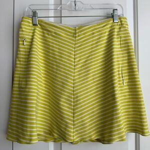 Nike Golf Tour Performance Dri-FIT Skort Lime Green White Chevron Stripe Size M